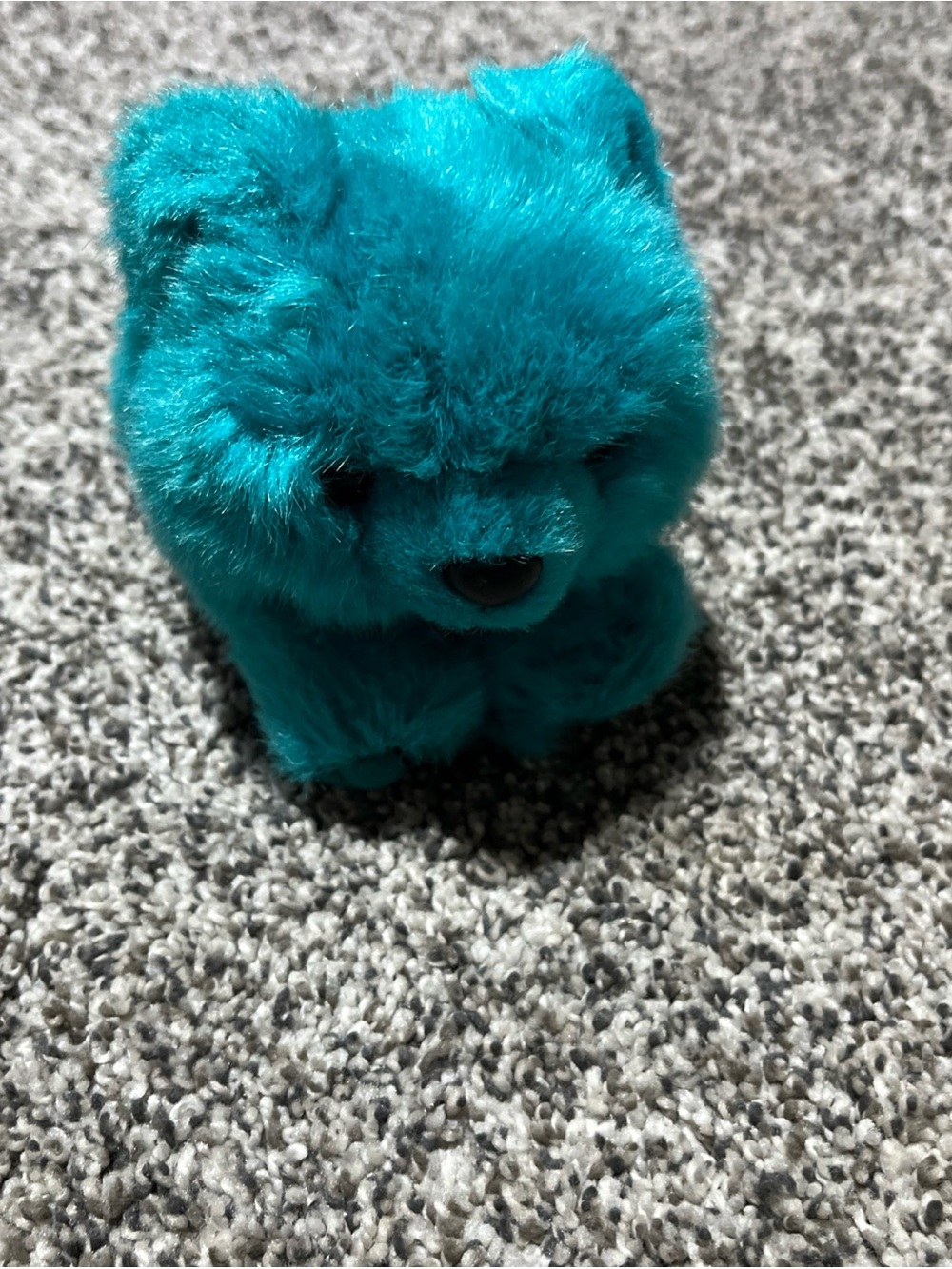 Vintage Puffkins 1994 - Telly Bear Teal Plush Bear Stuffed Animal